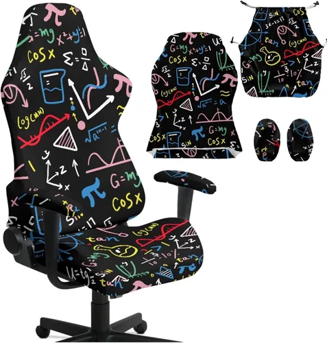 Miniatura 15 de Fundas para sillas de videojuegos de dibujos animados con diseño de planetas para adultos, sillas de videojuegos de cohetes de dibujos animados
