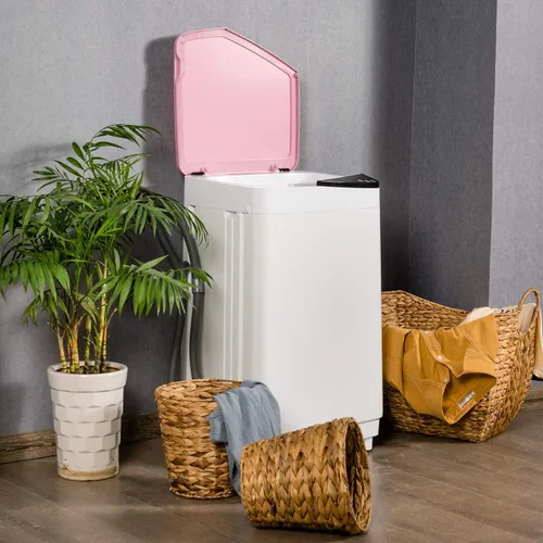 Miniatura 4 de Giantex Lavadora Completamente Automática, Lavadora Portátil y Secadora Centrífuga, Capacidad de 7.7 libras, Lavadora Compacta para Ropa con Luz