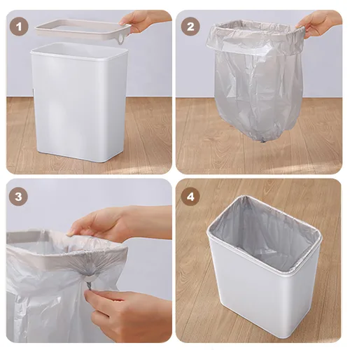 Miniatura 4 de Yatmung Cubo de Basura Delgado Automático Sin Contacto - Cubo de Basura Automático de 4 Galones con Sensor de Movimiento para Baño - Eléctrico