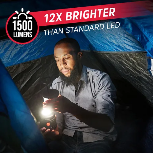 Miniatura 2 de ENERGIZER Linterna LED X1500 (paquete de 2), luces de tienda de campaña resistentes al agua IPX4, linternas superbrillantes alimentadas por batería