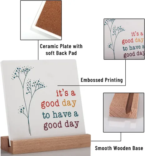 Miniatura 4 de Decoración positiva para oficina en casa, regalos motivacionales para mujeres, letrero «It's a Good Day» arte decorativo inspiracional