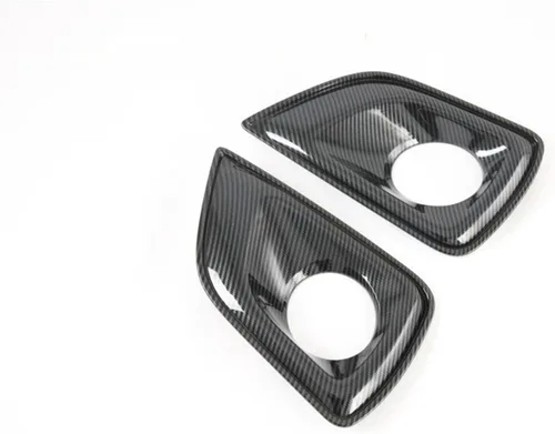 Miniatura 5 de HATHWAY Ajuste para Navara NP300 2016-2021, cubierta de luz antiniebla de coche, parachoques delantero de coche, ABS fibra de carbono, cubierta