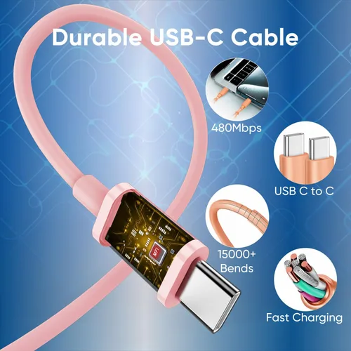 Miniatura 7 de Cargador para iPhone 17 16 15 de carga rápida, cable de 3.05 metros, bloque de cargador USB C de 30W para iPhone 15 16 16e 17 Air Plus Pro Max/iPad