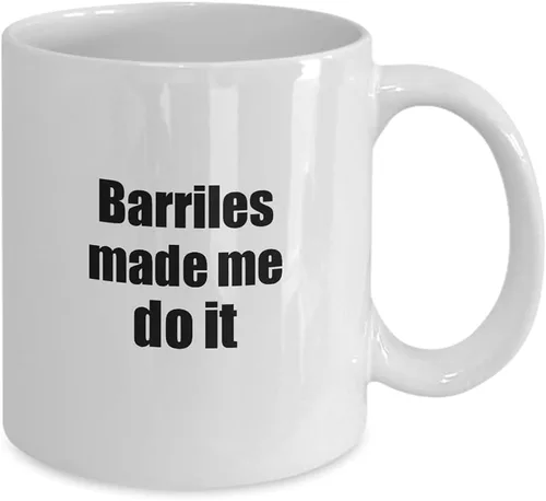 Miniatura 2 de EzGift Funny Barriles Mug Made Me Do It Musician Gift Quote Gag Coffee Tea Cup 11 oz
