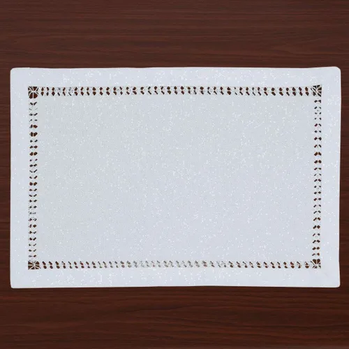 Miniatura 12 de Grelucgo Servilletas de mesa de comedor con dobladillo a mano para Halloween, hilo plateado entrelazado (negro, 4 servilletas de 18 x 18 pulgadas)