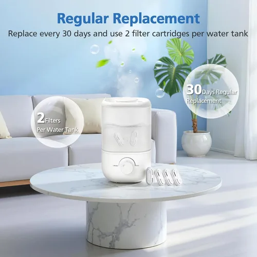 Miniatura 6 de ShufudeJa Paquete de 10 Cartuchos de Desmineralización para Humidificador Compatible con Humidificadores LEVOIT de Relleno Superior, Classic 160