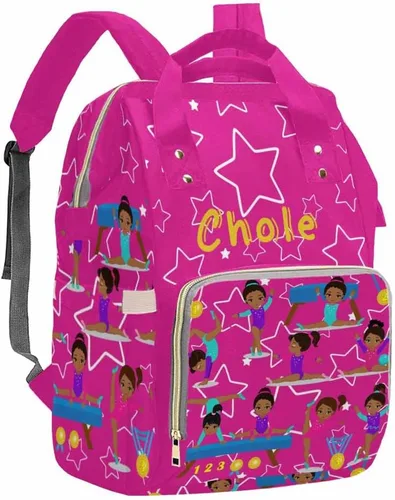 Miniatura 2 de Artsadd Bolsa de pañales con foto personalizada para mamá, mochila personalizada con correas para cochecito, bolsa de hombro de viaje grande, bolsa