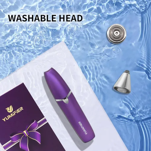 Miniatura 5 de Recortador facial de cejas, depilación facial para mujeres, afeitadora facial suave e indolora, afeitadora de cejas para mujeres, removedor de vello