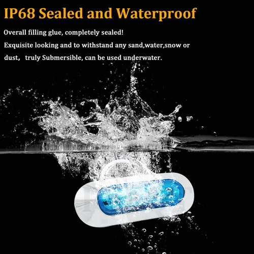 Miniatura 2 de PSEQT Luces LED marinas impermeables de 3.8 pulgadas, luces LED marinas de cortesía, luz de navegación, popa de popa de cabina, iluminación