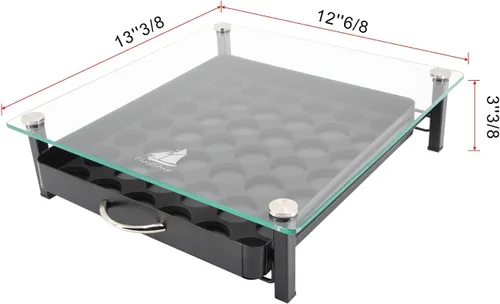 Miniatura 3 de Flagship Cajón para cápsulas Nespresso, soporte para cápsulas original, cajón de cristal (42 cápsulas originales)