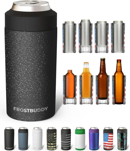 Miniatura 58 de Frost Buddy Universal Can Cooler - Fits all - Stainless Steel Can Cooler for 12 oz & 16 oz Regular or Slim Cans & Bottles - Stainless Steel