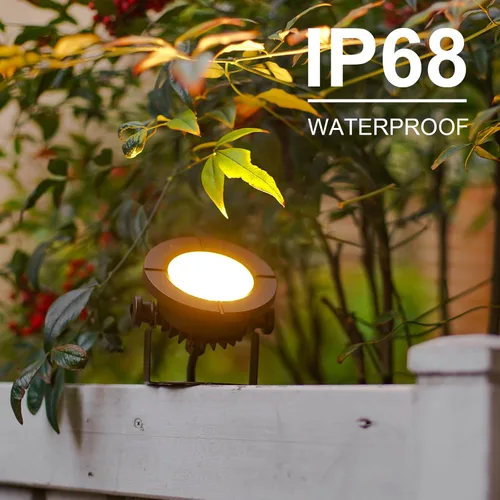 Miniatura 2 de GOODSMANN Luces de estanque de bajo voltaje para exteriores, foco LED sumergible bajo el agua, luces sumergibles 2PK 6W 580 lúmenes 3000K IP68