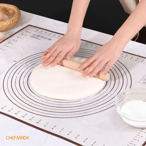 Miniatura 4 de CHEFMADE Tapete de silicona para hornear, 36 x 24 pulgadas, extra grueso, antiadherente, grande, con medición, antideslizante, reutilizable