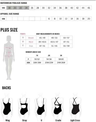 Miniatura 6 de arena Women's Bodylift Plus Size One Piece Swimsuit