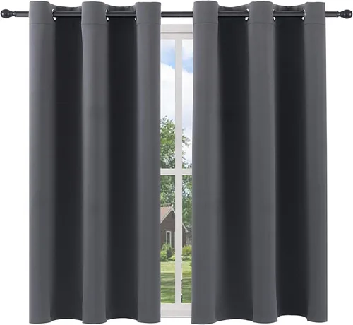 Miniatura 27 de Pickluc Cortinas Opacas Azul Marino para Sala de Estar, Cortinas Bloqueadoras de Luz con Ojales, Aislamiento Térmico, Reducción de Ruido, 52 Azul