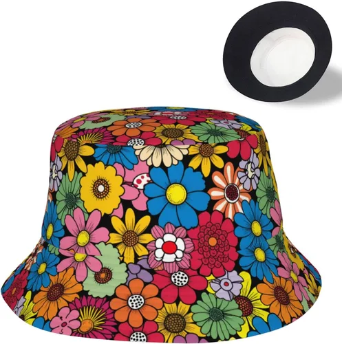 Miniatura 6 de Bucket Hats for Women Sun Beach Travel Cap Unisex Men Bucket Hat