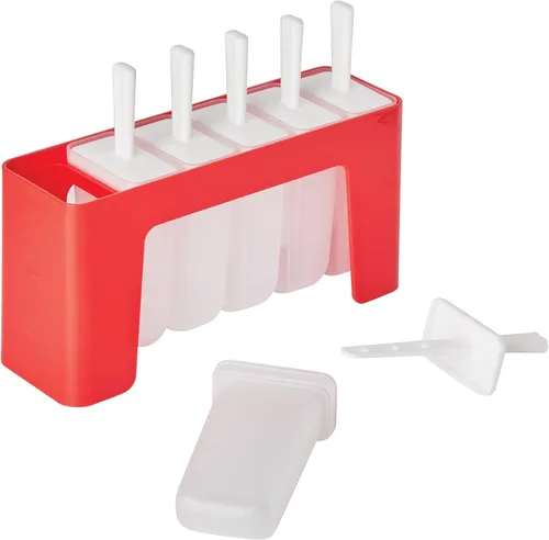 Miniatura 7 de Tovolo Juego de 6 bandejas onduladas reutilizables para paletas con palitos para golosinas congeladas caseras, fáciles de limpiar, moldes de paletas