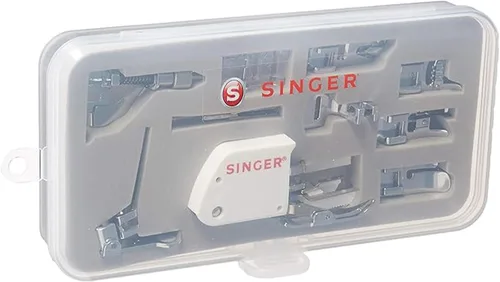 Miniatura 2 de SINGER - Kit de accesorios de máquina de coser, incluye 9 prensatelas, aguja doble y estuche.