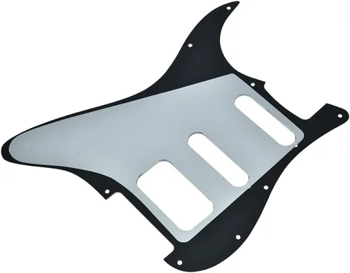 Miniatura 5 de Dopro Golpeador de guitarra Strat HSS de 11 agujeros con 2 tornillos, soporte de pastilla Humbucking para American FD Stratocaster Abalone Pearl