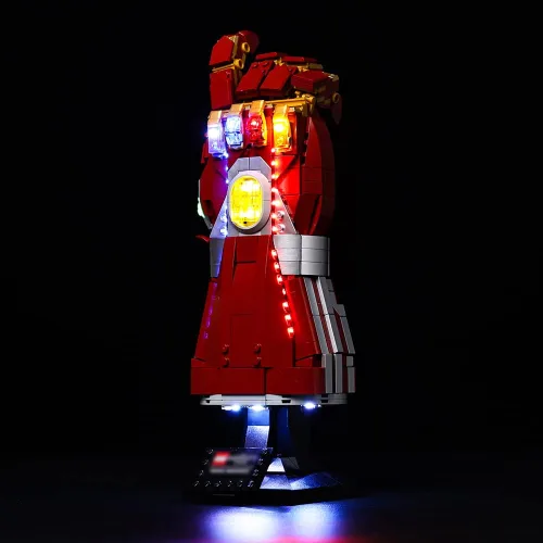 Miniatura 5 de Kyglaring Kit de iluminación LED diseñado para Lego Nano Gauntlet 76223 (sin modelo) y juego de luces compatible con la réplica de Iron Man