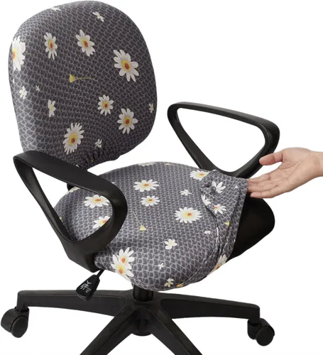 Miniatura 41 de Melaluxe Funda para silla de oficina de computadora, funda universal protectora y elástica para silla giratoria elástica Totam