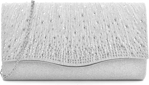 Miniatura 13 de TINDTOP - Bolsos de mano para mujer, formales para noche, de ante, con hombro, tipo sobre, para fiesta, bolsos cruzados, para boda, cóctel, bailes