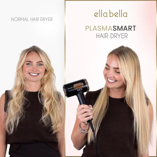 Miniatura 6 de ELLA BELLA® Secador de pelo profesional de plasma inteligente con difusor • Tecnología avanzada de plasma Secador de soplado • Control inteligente