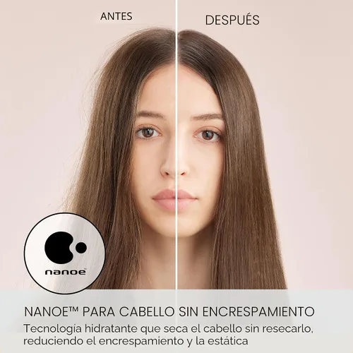 Miniatura 4 de Panasonic Nanoe - Secador de pelo compacto EH-NA2C-W (blanco) - Tecnología japonesa Nanoe, secador de pelo plegable de viaje con boquilla oscilante
