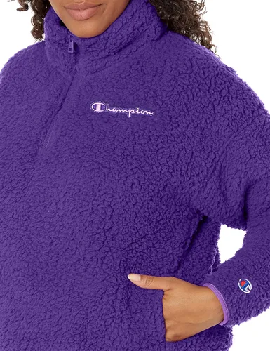 Miniatura 3 de Champion Suéter acogedor con cremallera de un cuarto de pelo alto para mujer