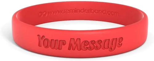 Miniatura 35 de Reminderband - Pulsera clásica de silicona 100% personalizada – Pulsera de goma de silicona personalizada – Personalizable, eventos, regalos, apoyo