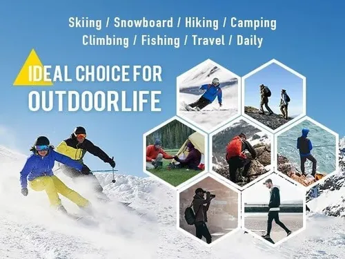Miniatura 7 de TACVASEN Pantalones de esquí de nieve para hombre, pantalones de snowboard resistentes al agua, pantalones de senderismo con forro polar