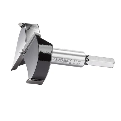 Miniatura 48 de Mollom Broca Forstner de 1/4" (6.3 mm) para carpintería precisa con un grosor de carburo YG8 duradero de 0.063 in, esta herramienta de corte
