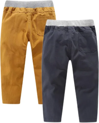Miniatura 2 de Bumeex Paquete de 2 pantalones de algodón sin cierre para niño de 2 a 9 años