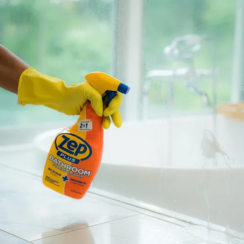 Miniatura 5 de Zep Plus - Limpiador espumoso para baño - 32 onzas (caja de 12) - R54012 - Mantén tu baño limpio + protege contra la futura acumulación de jabón