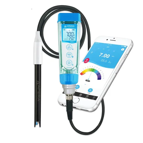 Miniatura 16 de Apera Instruments PH60Z-MS Kit de Probador de Medidor de pH Inteligente Portátil con Electrodo de pH Semi-Micro LabSen 246-5 ATC para Medición de pH
