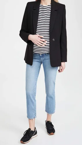 Miniatura 2 de DL1961 Patti Jeans rectos de maternidad de tiro medio para mujer