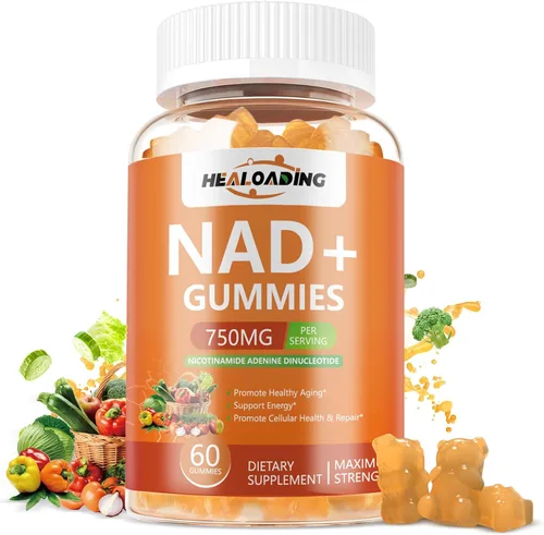 Gomitas NAD+ Suplemento de resveratrol NAD: suplementos NAD para mujeres que envejecen la absorción de defensa que la nicotinamida ribósido Boost