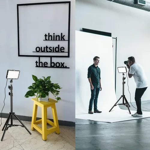 Miniatura 8 de Kit de iluminación de video fotográfico, luces LED de transmisión de estudio con 70 cuentas y filtro de color para cámara, foto, escritorio