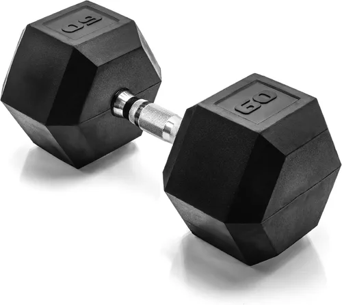 CAP Barbell Peso de la mancuerna hexagonal recubierta, individual, 10-120 libras, múltiples opciones