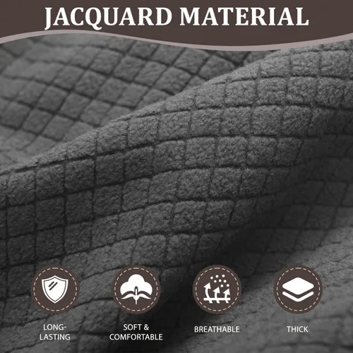 Miniatura 4 de ALIECOM Funda para Consola Central de Sillón Reclinable, Funda Elástica para Sofá Seccional Reclinable en Forma de L, Funda de Esquinas para Sofá