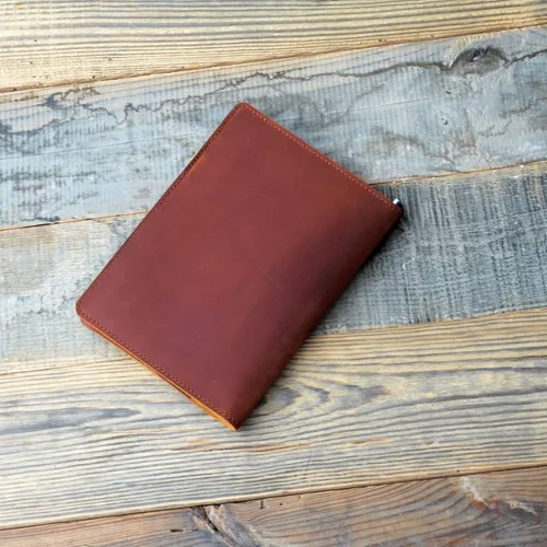 Miniatura 5 de JJNUSA Funda de cuero compatible con tops The Legal Pad Writing Pads de 5 x 8 pulgadas, regla legal, cuadernos envejecidos funda de cuero genuino A5