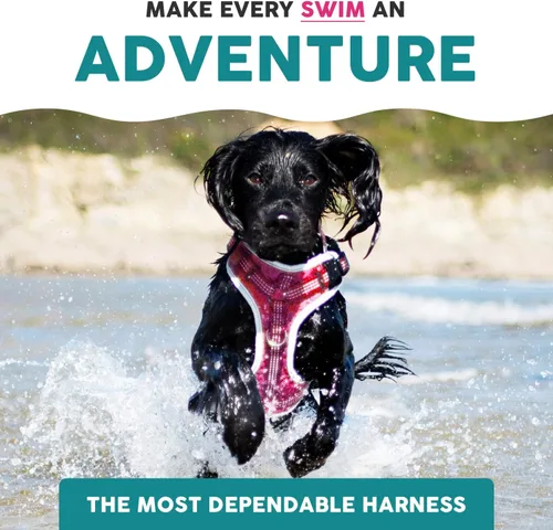 Miniatura 8 de Embark Sports - Arnés para perro mediano sin tirones, con diseño ligero, transpirable, chaleco rosa con asa para control, fácil de poner y quitar