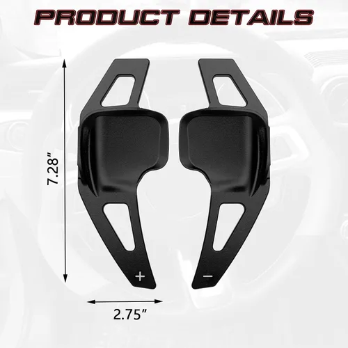 Miniatura 4 de x xotic tech Extensiones Negras de Paletas de Cambio Cubierta de Moldura Interior Compatible con BMW Serie 2 3 4 X1 X2 X3 X4 X5 X6 F30 F31 F15 F16