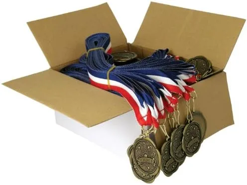 Miniatura 2 de Juego de 100 medallas de premio con cintas para el cuello