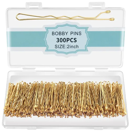 Miniatura 10 de 300 horquillas negras, horquillas para el cabello para mujeres, niñas y niños, pinzas para el cabello de ondas invisibles a granel con caja de Negro