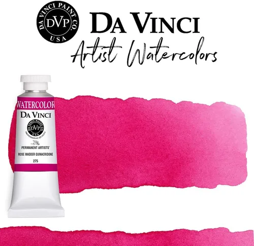 Miniatura 193 de DA VINCI PAINTS Pintura Acuarela Profesional para Artistas, Alizarin Crimson (Quinacridone), 37ml Índigo