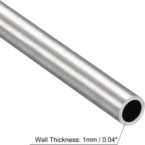 Miniatura 3 de uxcell Tubo de acero inoxidable 316, tubo de 0.315 in de diámetro exterior de 0.039 in de grosor de pared de 9.843 in de longitud, 2