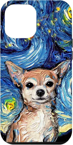 Miniatura 26 de Aja - Funda para iPhone 17, diseño de perro de noche estrellada, color marrón