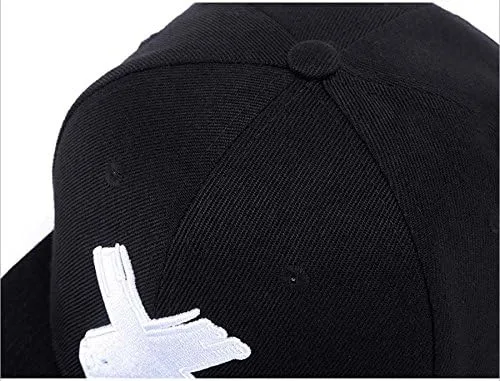 Miniatura 3 de Quanhaigou Unisex Snapback Hats, Adjustable Embroidered Dad Hat Flat Bill Baseball Cap for Men Women