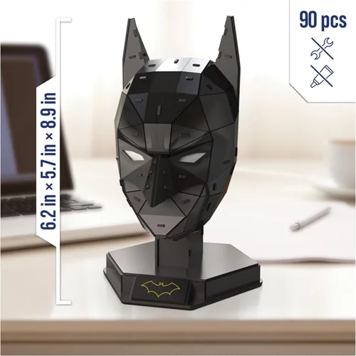 Miniatura 2 de 4D Build, Kit de modelo 3D de DC Batman con soporte, artículos coleccionables de Batman y decoración de escritorio, rompecabezas para adultos